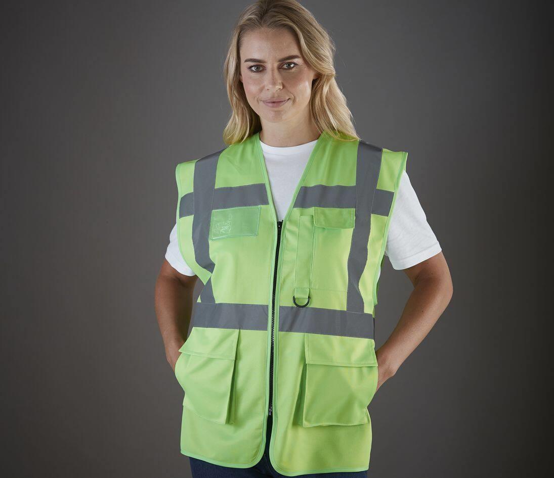 YOKO MULTI-FUNCTIONAL EXECUTIVE HI-VIS WAISTCOAT bedrukken met eigen logo