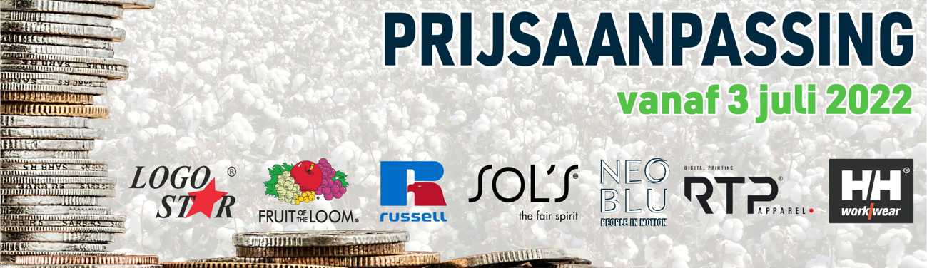 Prijsaanpassing 3 juli 2022